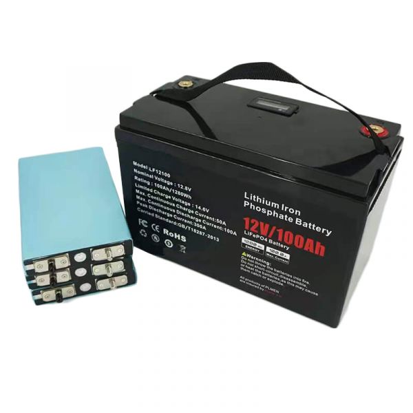 12.8V 100Ah LiFePO4 Battery - Internal Grade-A Cells and BMS Structure