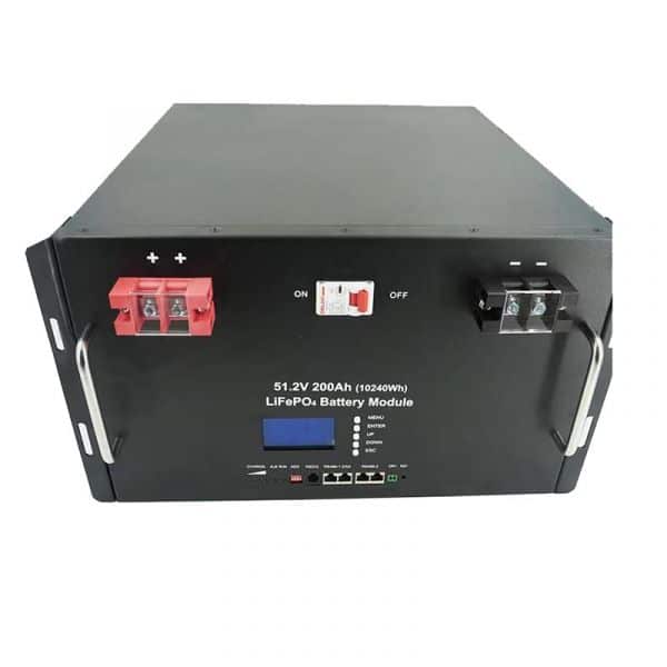 10kWh Rack Mount Battery - 51.2V 200Ah LiFePO4 Module