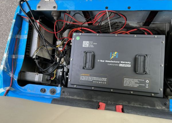 51.2V 105Ah Golf Cart Lithium Battery Installation