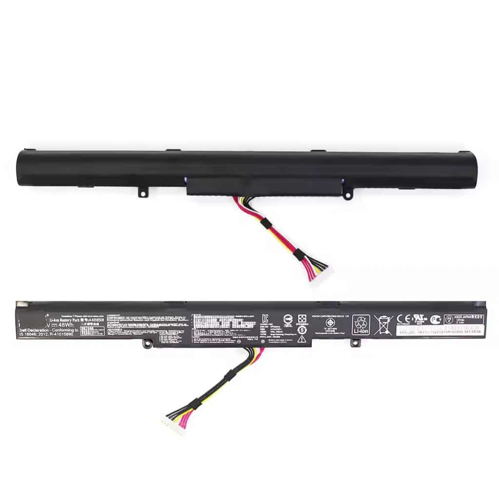 A41N1501 battery package contents including the battery unit and warranty documentation.