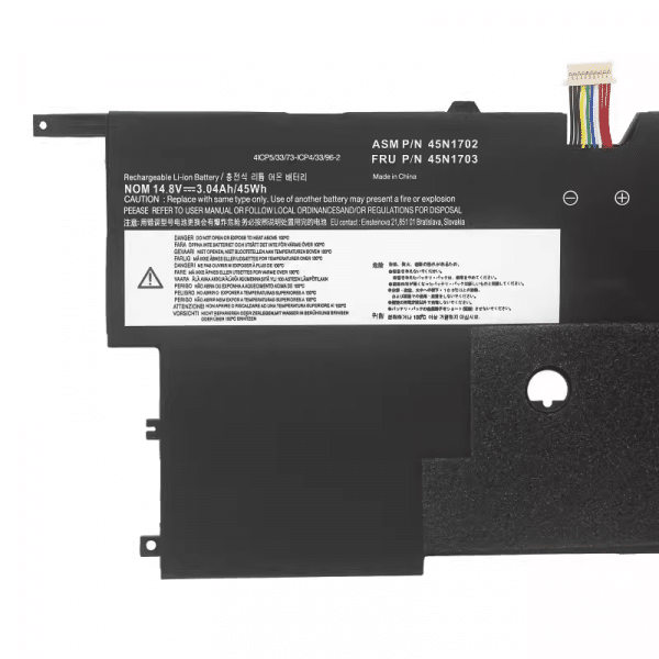 45N1700 battery connector detail for ThinkPad X1 Carbon battery replacement.