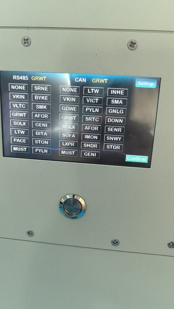 Intelligentes LCD-Überwachungspanel für 32-kWh-LiFePO4-Batterie