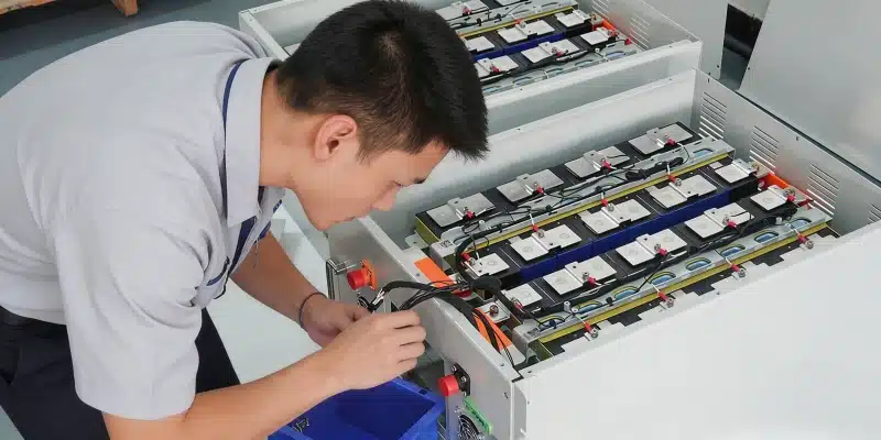 Quality control and assembly of custom BESS solutions in our factory