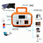 600W portable power station features and output ports diagram LTS Battery