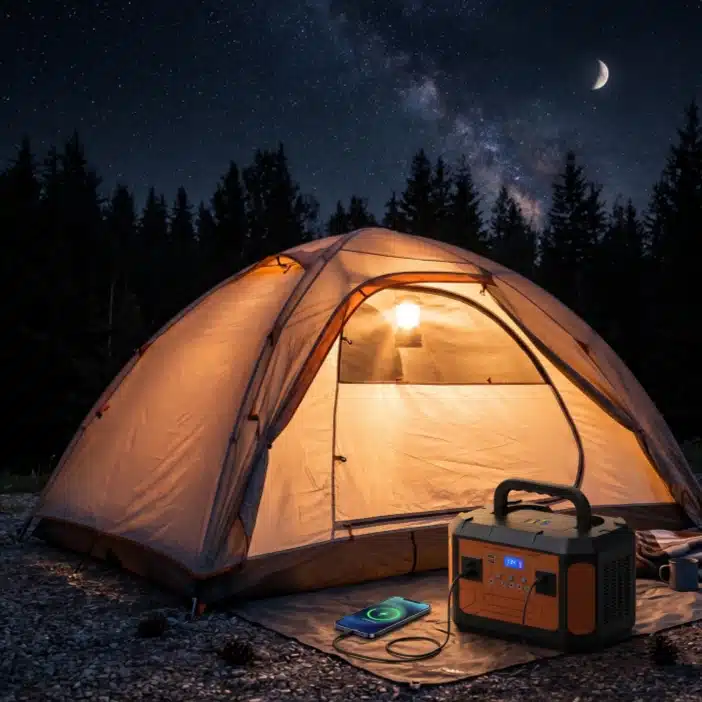 Portable power station for camping and outdoor photography power supply
