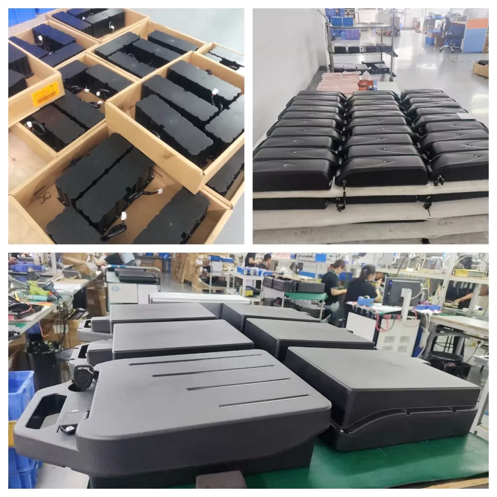 Bulk assembly and quality testing of IP68 underwater lithium battery packs LTS Battery