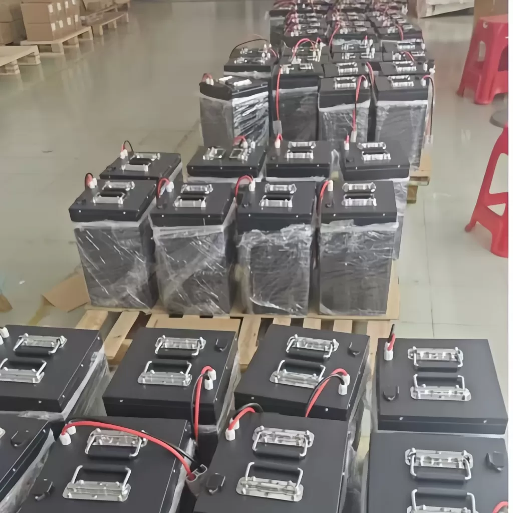 Emballage professionnel et sécurisé pour batteries au lithium en gros pour voiturettes de golf