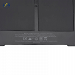 Apple A1496 battery factory certification labels and electrical laser markings