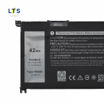 Dell WDX0R battery factory 42Wh capacity electrical rating label