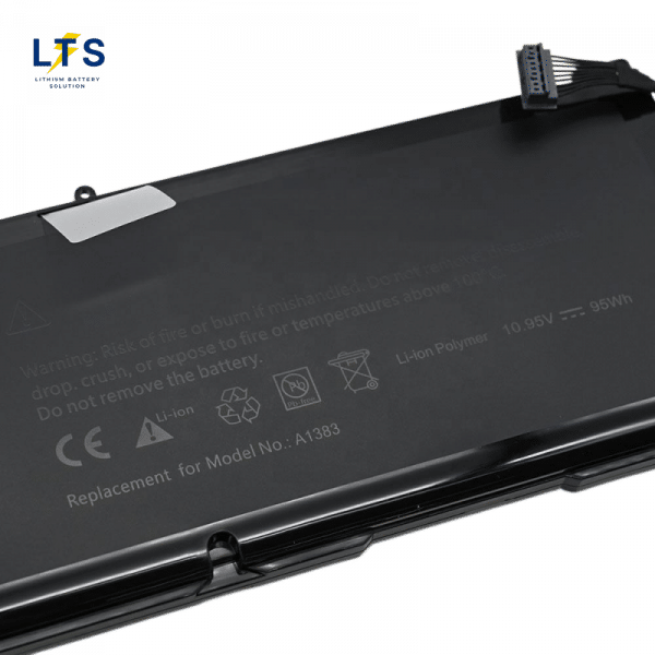 Apple MacBook Pro A1383 battery factory certification labels and specifications