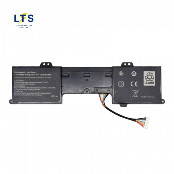 Replacement WW12P battery bulk front full layout view with wire harness