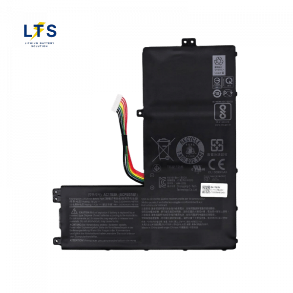 AC17B8K battery replacement for Acer Swift 3 front L shape view