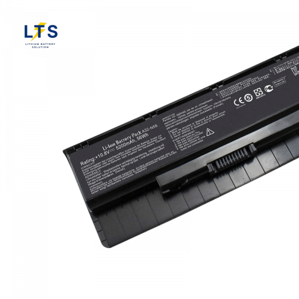 Asus N56 battery replacement terminal connector and 56Wh rating specs