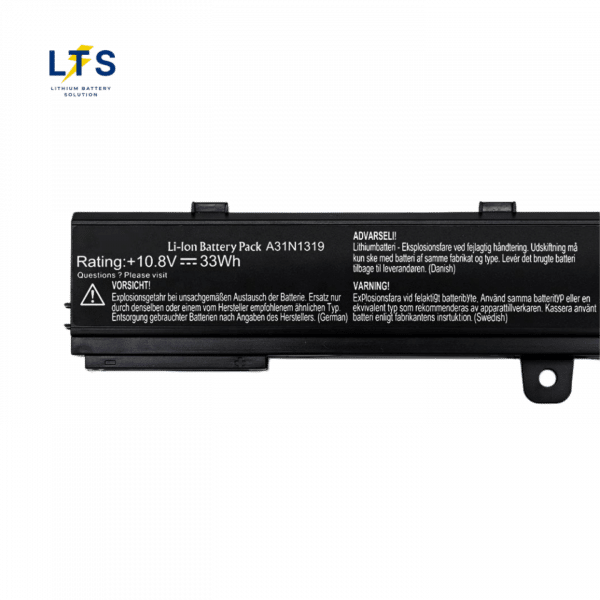 Asus A31N1319 battery factory model specification print label