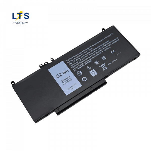 Dell 6MT4T battery factory angled front specification view